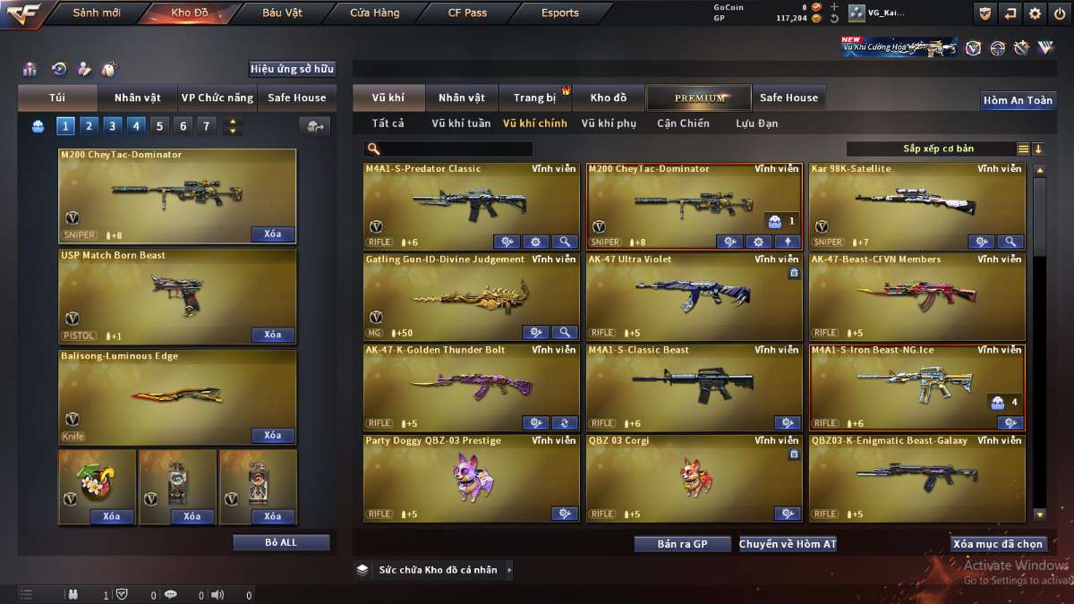 shop acc cf uy tin gia re